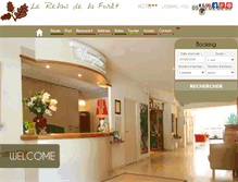 Tablet Screenshot of en.relaisdelaforet.com